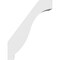 Ekena Millwork 5-in. W x 18-in. D x 24-in. H Baker Architectural Grade PVC Knee Brace BRCP05X18X24BKR - alternate 2